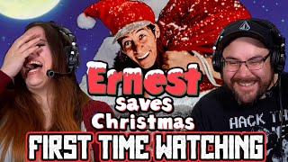 Ernest Saves Christmas 1988 MOVIE REACTION  Her FIRST TIME WATCHING  KnowWhatIMean [upl. by Neerihs734]