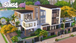 Large MODERN Luxury Home  Newcrest  The Sims 4  No CC  Stop Motion Build [upl. by Anelaf]