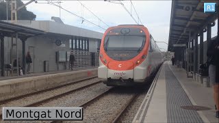 Rodalies Barcelona  Montgat Nord R1  Renfe 447  Civia  2016 [upl. by Saphra856]