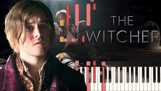 Whoreson Prison Blues  The Witcher Season 2  Piano Tutorial [upl. by Auqinahs109]