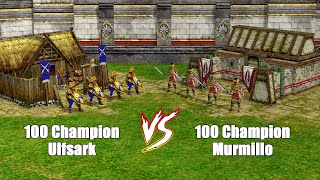 Age of Mythology  Ulfsark vs Murmillo [upl. by Nibas]