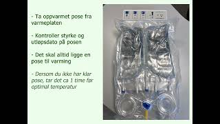 Peritonealdialyse CAPD Manuelt poseskift balance [upl. by Nwahs]