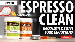 How to Easily Backflush and Clean Your Coffee Machine  Weekly Clean [upl. by Sirtimed]