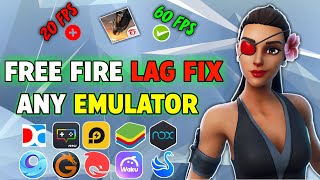 🔧How To Fix Lag In Free Fire Emulator  Boost FPS amp Fix LAG In Low End PC  Fast amp Simple Tutorial [upl. by Deste]