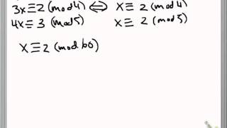 Examples of solving multiple congruences [upl. by Zaria]