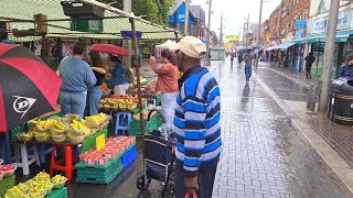 🇬🇧 HOE STREET AND WALTHAMSTOW MARKET WALK IN THE RAIN LONDON WALKING TOUR RAINY WALK 4K60FPS [upl. by Deraj]