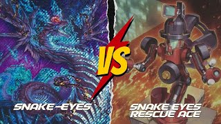 Yugioh Feature Match Snake Eyes VS Snake Eyes Rescue Ace [upl. by Townsend]