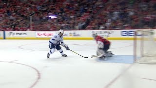 Nikita Kucherov pulls off quotNo Shotquot goal to score on Braden Holtby [upl. by Erodisi972]