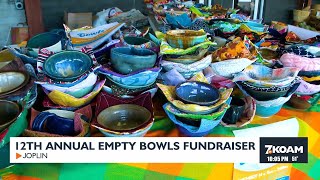 12th annual empty bowls fundraiser in Joplin [upl. by Aisan]