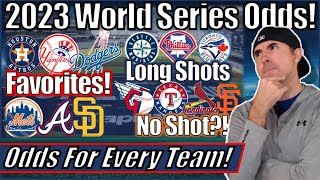 MLB 2023 World Series Odds Astros Yankees Dodgers Braves Mets amp Padres Favorites [upl. by Ikkela115]