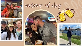 MOSCOW IDAHO VLOG  weekend eating and drinking and celebrating amandas birthday [upl. by Solracsiul]