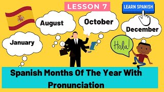 Spanish Months Of The Year With Pronunciation  Spanish Months of the Year  Absolute Abhi [upl. by Mavilia]