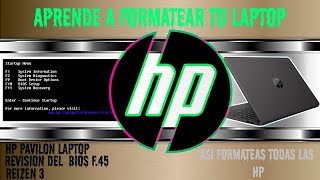 Cómo formatear una computadora HP desde cero sigue estos pasos fáciles y sencillos [upl. by Ambrogino]