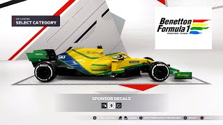 BENETTON 1992 inspired LIVERY in F1 2021 F1 2021 My Team amp Online [upl. by Dunstan693]