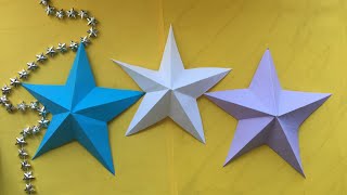 ★ ORIGAMI STER VOUWEN makkelijk ★ DIY Knutselen Kerstster Voor Kerst [upl. by Attenaj390]