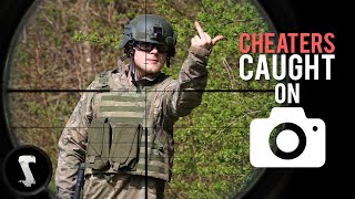 Very Angry Airsoft Cheaters vs 500 FPS Sniper Headshots [upl. by Rakel425]