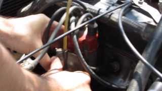 How to adjust ignition timing old car Dacia 1300 [upl. by Uolyram]