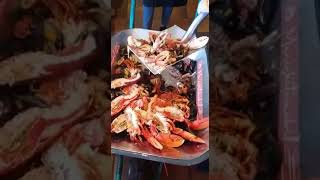 una pala de mariscocomida a pala brada mariscos apalabrados [upl. by Berty]