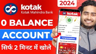 Kotak Mahindra Bank Open Account Zero Balance  Kotak 811 Account Opening Online Zero Balance [upl. by Selrac]