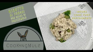 RICETTA RISOTTO AI FUNGHI CHAMPIGNON  Con salsa verde [upl. by Ahseyi]