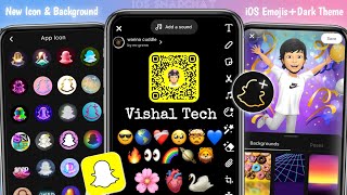 iOS Snapchat v16🔥  iOS Emojis  App icon  Free Background Location Change  Dark Theme [upl. by Ramled]