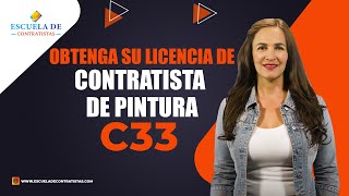 Obtenga su Licencia de Contratista de Pintura C33 en California [upl. by Razaele]