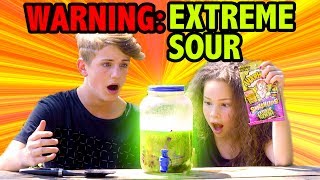 WORLDS MOST SOUR DRINK MattyBRaps vs Olivia Haschak [upl. by Quinton527]