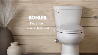 KOHLER Purewash™ Manual Bidet Seat [upl. by Owades]