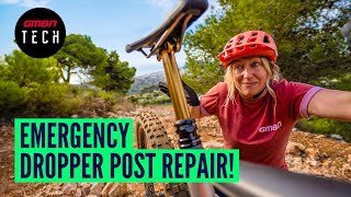 How To Fix Your Dropper Post In The Woods  Trailside MTB Repair [upl. by Nelia]