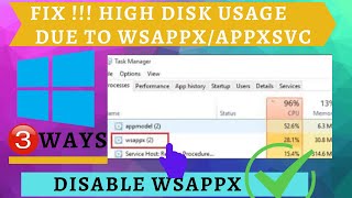 WSAPPX high disk usage in windows 10 3 ways to fix  LotusGeek [upl. by Itaws]