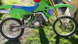 Kawasaki KX500 2Stroke  Coldstart Soundcheck Raw Sounds [upl. by Ainit]