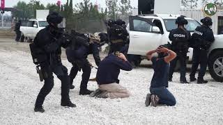 Eurosatory 2018 live demonstration of GIGN National French Gendarmerie Intervention Group [upl. by Phemia178]