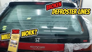 🔎How To Find amp Repair BROKEN REAR DEFROSTER LINES🔍 [upl. by Ytitsahc]