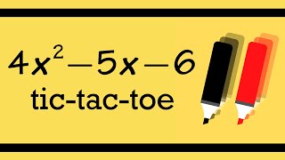 Factoring a Trinomial with the Tic Tac Toe method  bprp fast [upl. by Aan779]