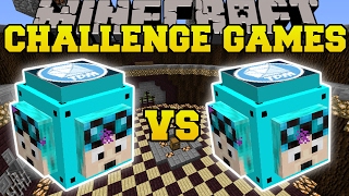 Minecraft DANTDM VS THEDIAMONDMINECART CHALLENGE GAMES  Lucky Block Mod  Modded MiniGame [upl. by Anazraf]