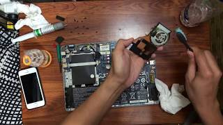 Acer Aspire V5 Disassembly Heat sink and thermal paste cleaning and replacement [upl. by Spada]