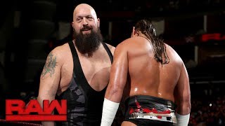 Big Show teaches Big Cass to pick on someone his own size Raw July 10 2017 [upl. by Con370]