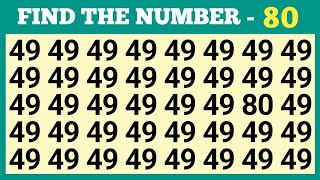 Find The Odd Number  Find The Odd One Out  Find The Odd One Out Number Eddition spottheoddoneout [upl. by Dustin]