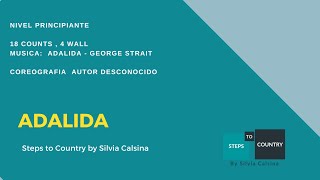 ADALIDA LINE DANCE COUNTRY  STEPS TO COUNTRY by SILVIA CALSINA [upl. by Eiuqnimod]