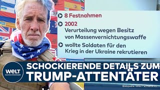 USA Erneutes Attentat auf Donald Trump Neue SchockDetails zum mutmaßlichen Angreifer [upl. by Wershba]