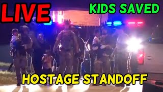 Live HOSTAGE STANDOFF Barricaded TEXAS HOTEL  Missing Kids FOUND [upl. by Lapointe]