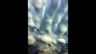 Why Mammatus Cloud Is Dangerous 😲😲 shorts [upl. by Eellek]