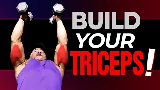 How To Build Your Triceps With Dumbbells ONLY 4 Best Exercises [upl. by Trager507]