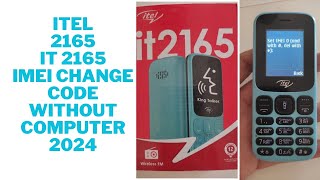 Itel 2165 it2165 Imei Change Code How to patch it2165 Imei [upl. by Noreg507]