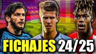 😲😲MIRA estos 3 FICHAJES TOP para la DELANTERA DEL BARÇA ¿CON CUÁL TE QUEDAS😲😲 [upl. by Matthus732]