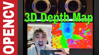 3D Stereo Depth Vision with 2 Cameras  OpenCV Python Tutorial [upl. by Fellner780]