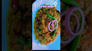 Baingan ka Bharta RecipeEgg plant recipe Baingan ki RecipeviralshortYouTube video [upl. by Severin833]