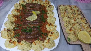 مرڨاز بصلصة الحمراء 😋 و بطاطا في الفرن بشكل رائع و مذاق أروع 😍 طبق صيفي للغداء أو عشاء [upl. by Teresita]