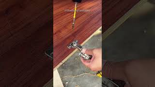 Fastest Way to Install Hinges woodworking doorhinges diy [upl. by Annairam]