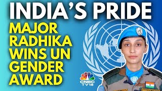 Major Radhika Sen Exclusive  Indian Peacekeeper Wins UN Military Gender Advocate of Year Award [upl. by Aerdma213]